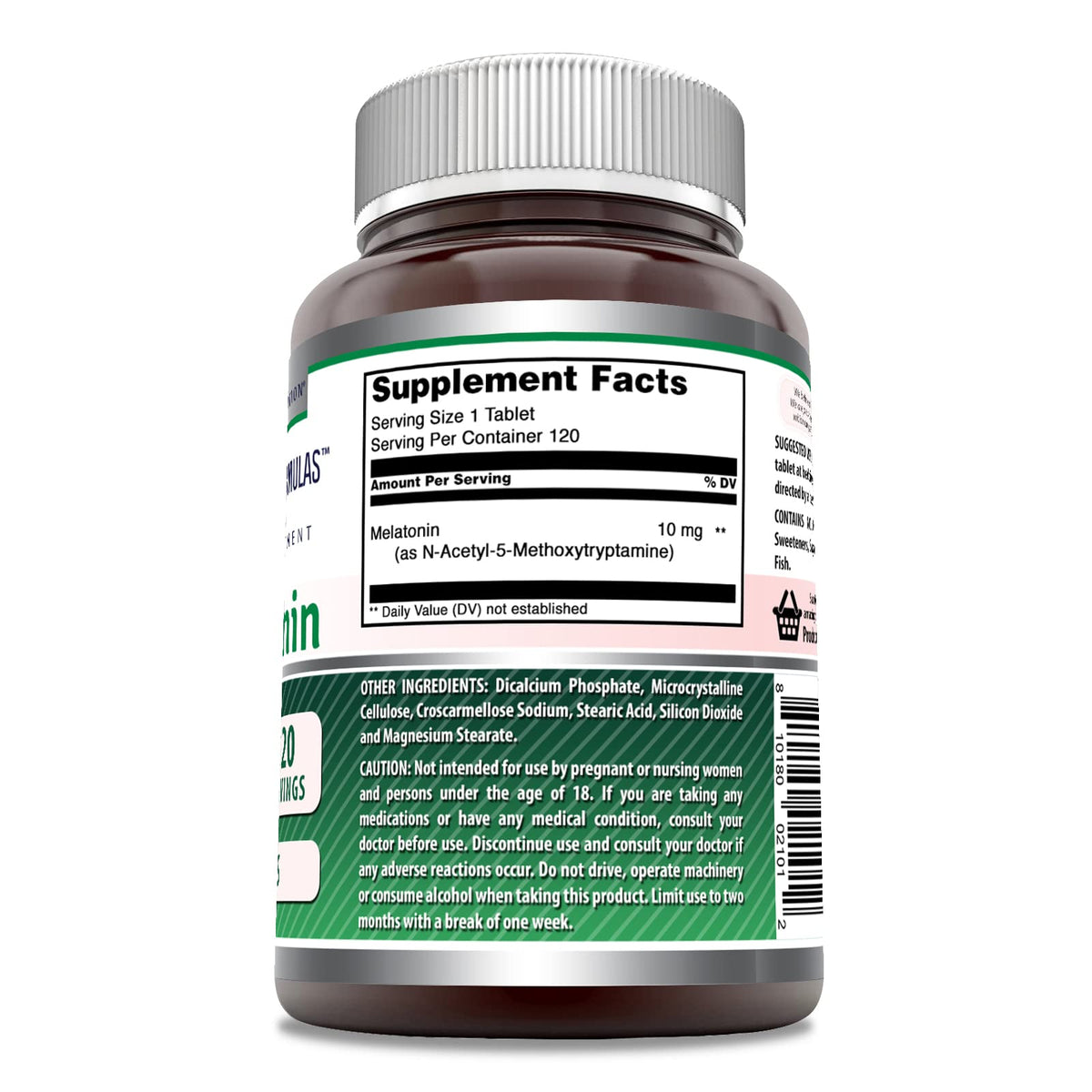 Amazing Formulas Melatonin 10 mg Supplement β 120 Count, Non-GMO, Gluten-Free, Made in USA