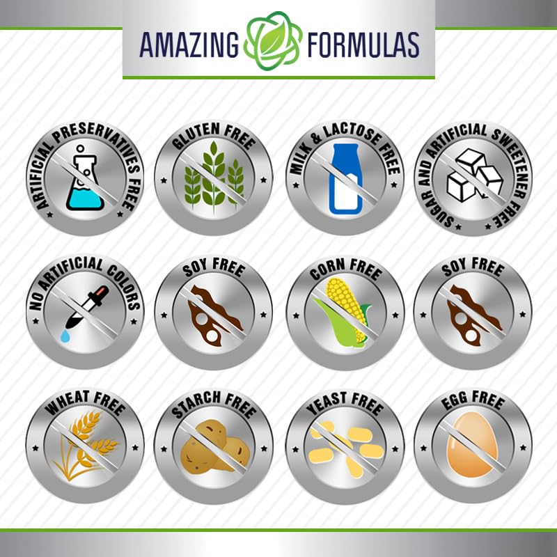 Amazing Formulas Melatonin 10 mg Supplement β 120 Count, Non-GMO, Gluten-Free, Made in USA