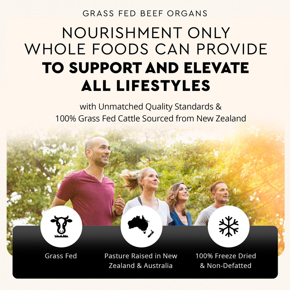 Ancestral Supplements Grass-Fed Beef Organs β Liver, Heart, Kidney, Pancreas, Spleen | 180 Capsules
