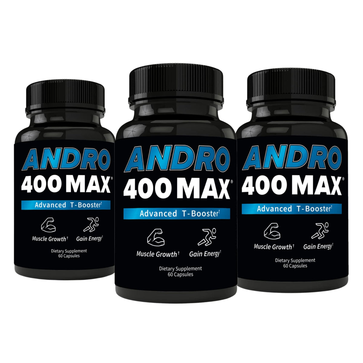Andro400 Max Advanced T-Support & Nitric Oxide Booster β Tongkat Ali 100:1 + L-Arginine & L-Citrulline | 180 Capsules
