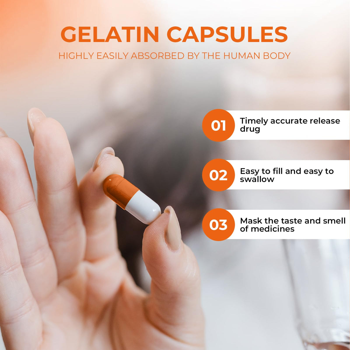 Angtai JN Empty Gelatin Capsules Size 000 β Pure Bovine, Gluten Free, Non-GMO, Halal Certified (100 Count) with 2 Spoons