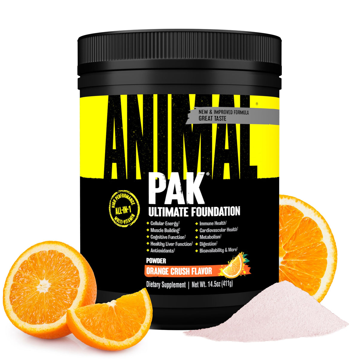 Animal Pak All-in-One Vitamin Powder β Daily Multivitamin for Men & Women (60 Scoops)