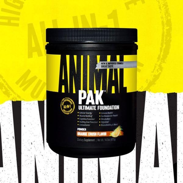Animal Pak All-in-One Vitamin Powder β Daily Multivitamin for Men & Women (60 Scoops)