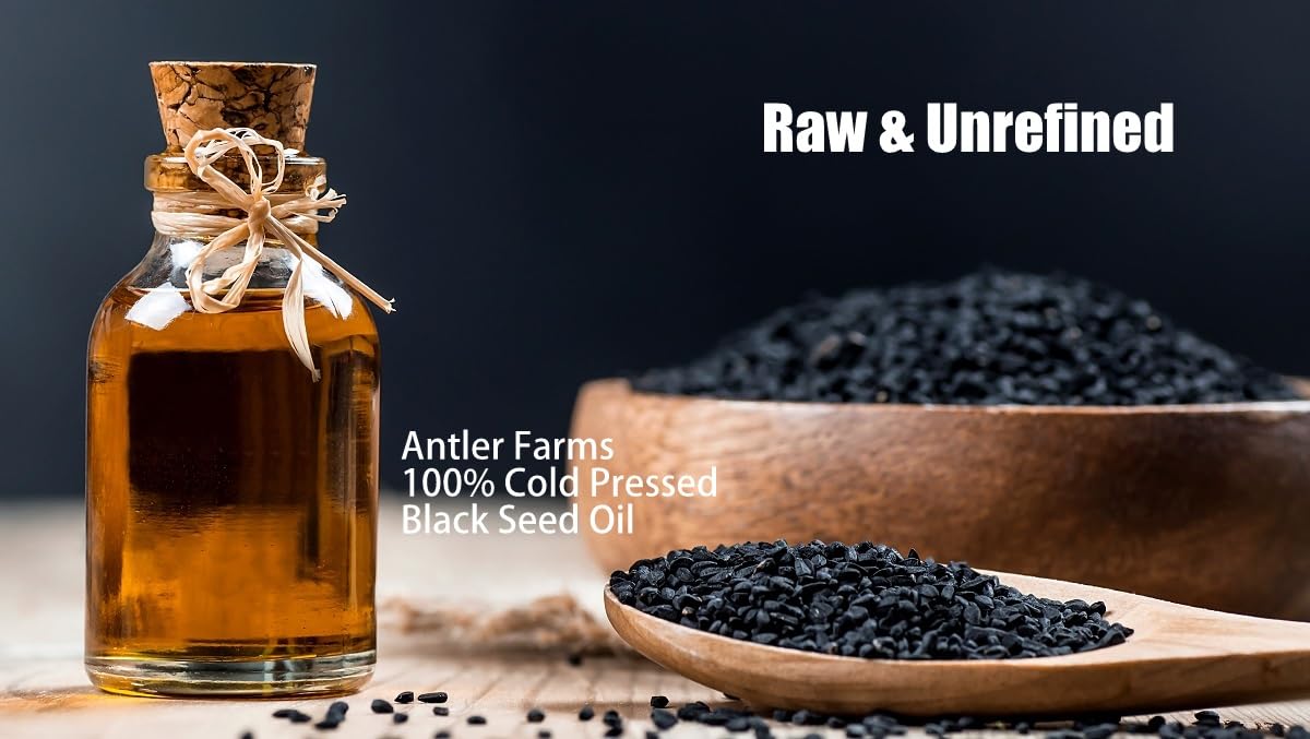 Antler Farms Black Seed Oil Softgels β 60 Softgels, 500mg, 2% Thymoquinone, Virgin Cold-Pressed Turkish Nigella Sativa