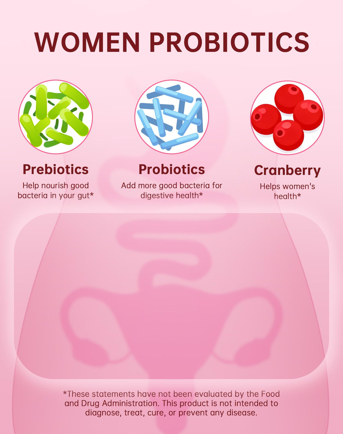 ANYTALK Vaginal Probiotics for Women β Lactobacillus Blend, pH Balance (90 Count)