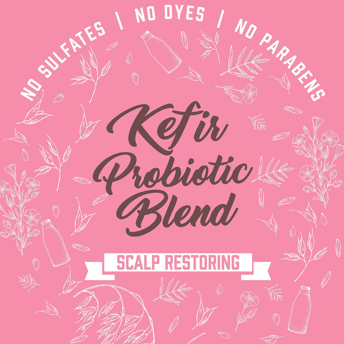 Aveeno Kefir Probiotic Blend Shampoo - Balanced Scalp & Moisturized Hair | 12 oz