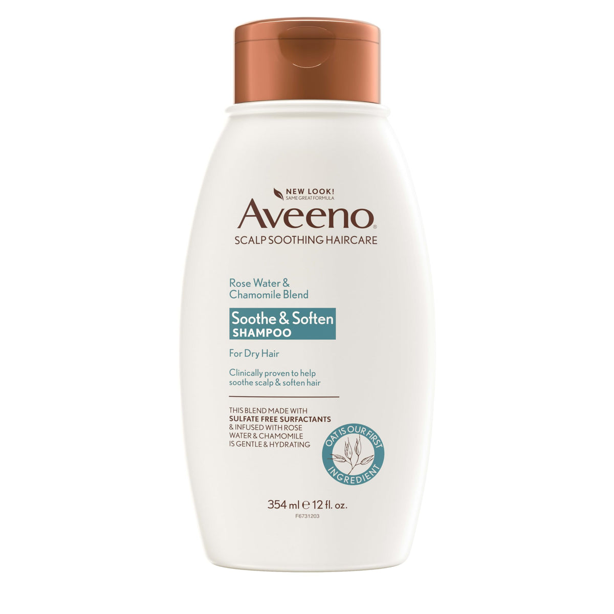Aveeno Rose Water & Chamomile Shampoo for Dry Hair β Hydrating & Gentle