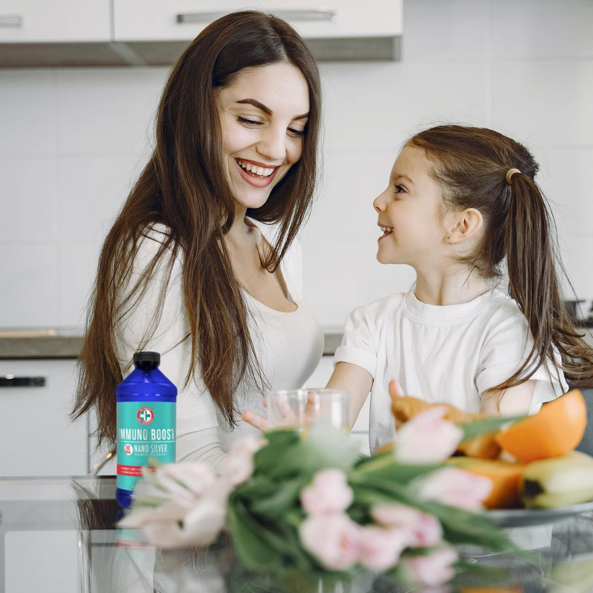Be Smart Get Prepared Nano Silver Immuno Boost 16 oz β Immune Support, Gluten Free, Vegetarian, Made in USA