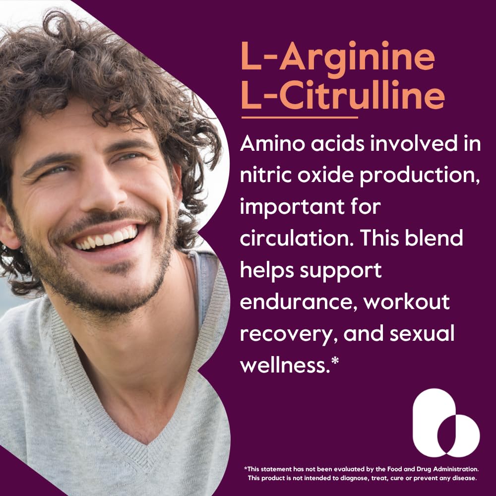 BESTVITE L-Arginine L-Citrulline 500mg/250mg Vegan β 240 Veg Capsules | Gluten Free, Non-GMO