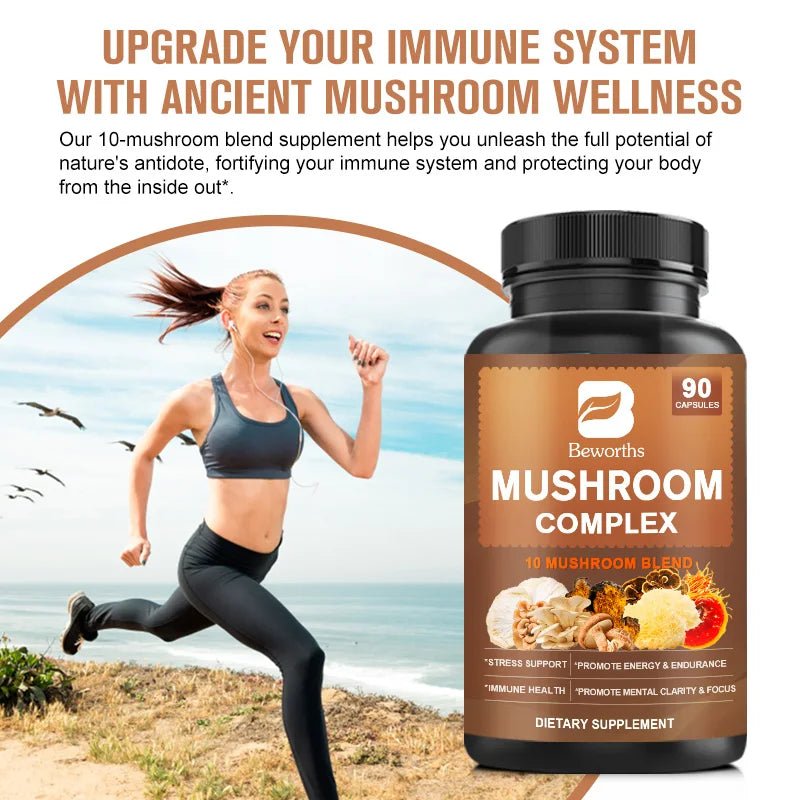 BEWORHTS 90pcs Mushroom Capsules for Health - HealVia LimitedHealVia LimitedBEWORHTS 90pcs Mushroom Capsules for Health