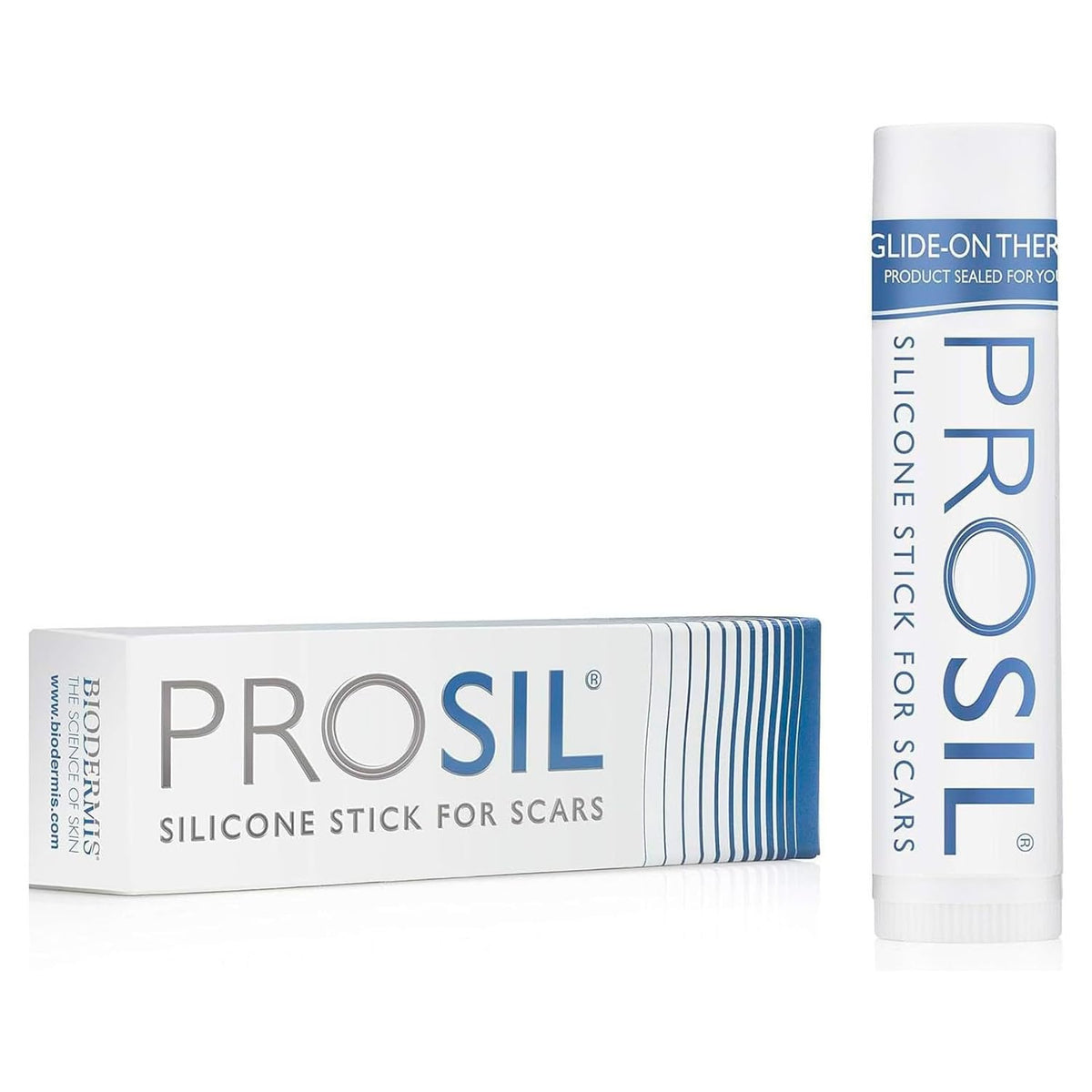 BIODERMIS ProSIL Silicone Scar Stick β Non-Invasive Scar Gel for Surgical, Acne & Burn Scars (17g)