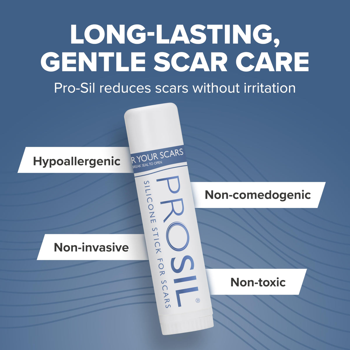 BIODERMIS ProSIL Silicone Scar Stick β Non-Invasive Scar Gel for Surgical, Acne & Burn Scars (17g)