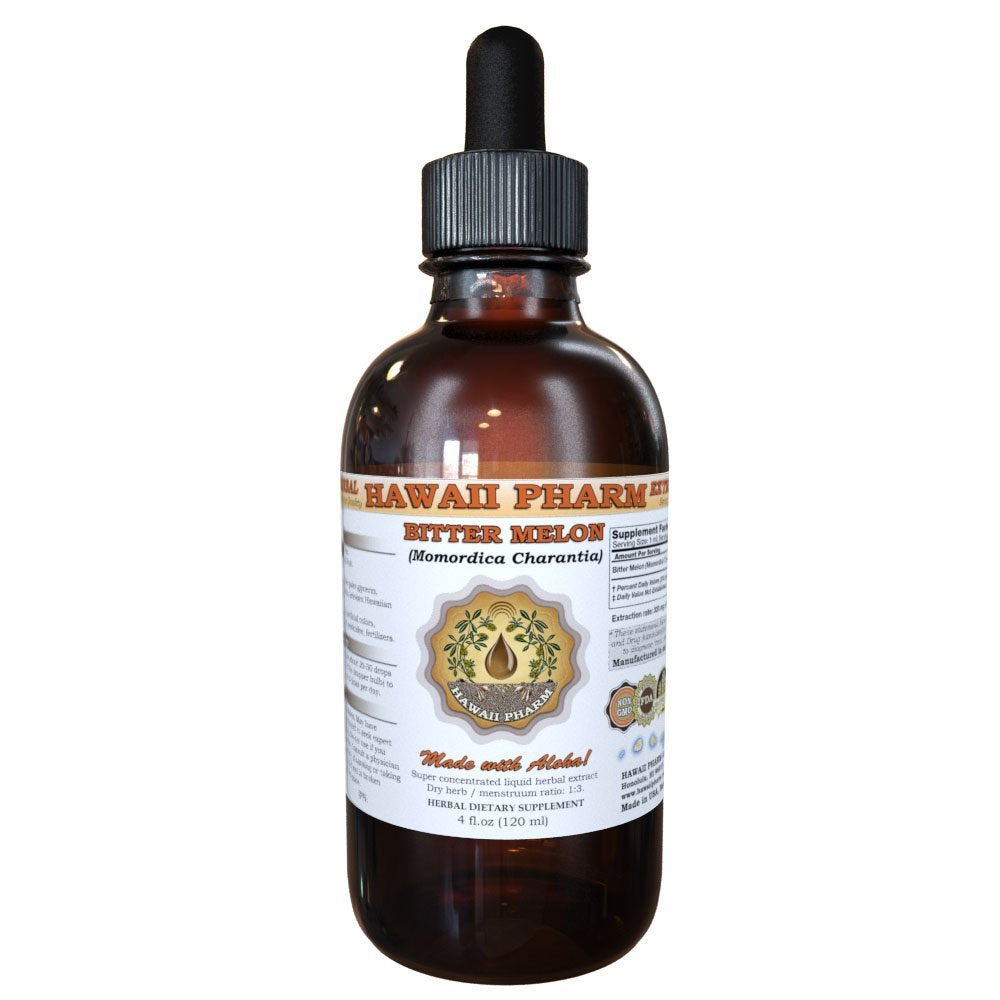 Bitter Melon Liquid Extract β Organic Bitter Melon (Momordica Charantia) Dried Fruit Tincture, Herbal Supplement, 2 oz