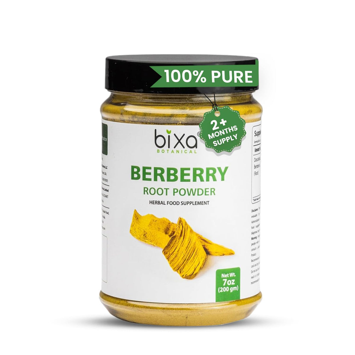 bixa BOTANICAL Berberry Root Powder | Berberis Aristata (Daruharidra) β Ayurvedic Herbal Supplement