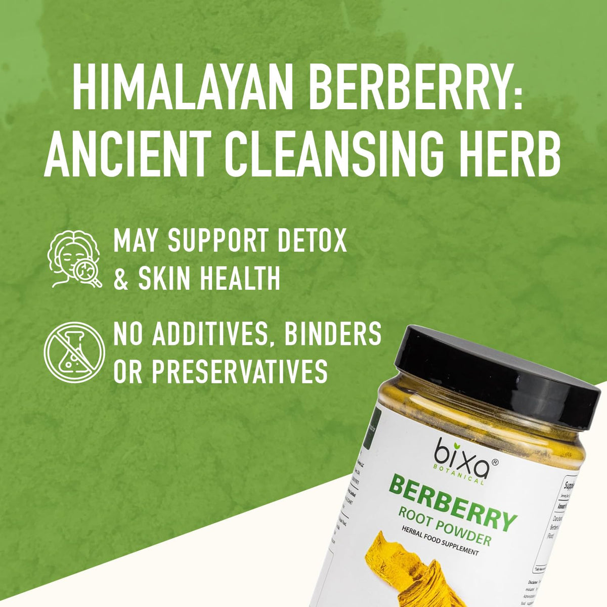 bixa BOTANICAL Berberry Root Powder | Berberis Aristata (Daruharidra) β Ayurvedic Herbal Supplement