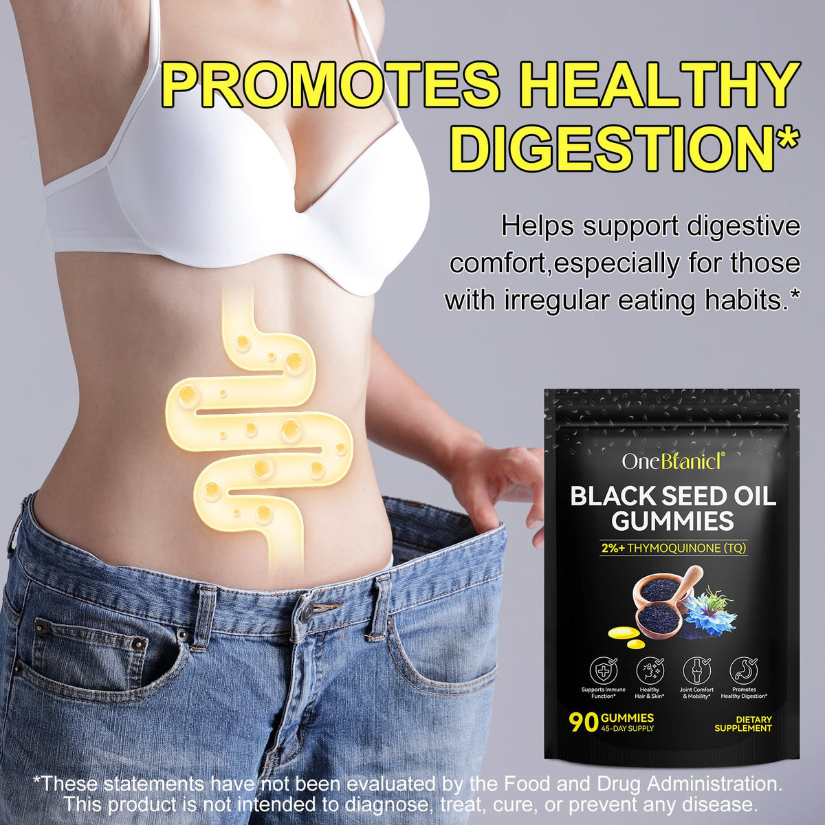 Black Seed Oil Gummies 90ct β 100% Black Seed Oil, Immune & Wellness Support