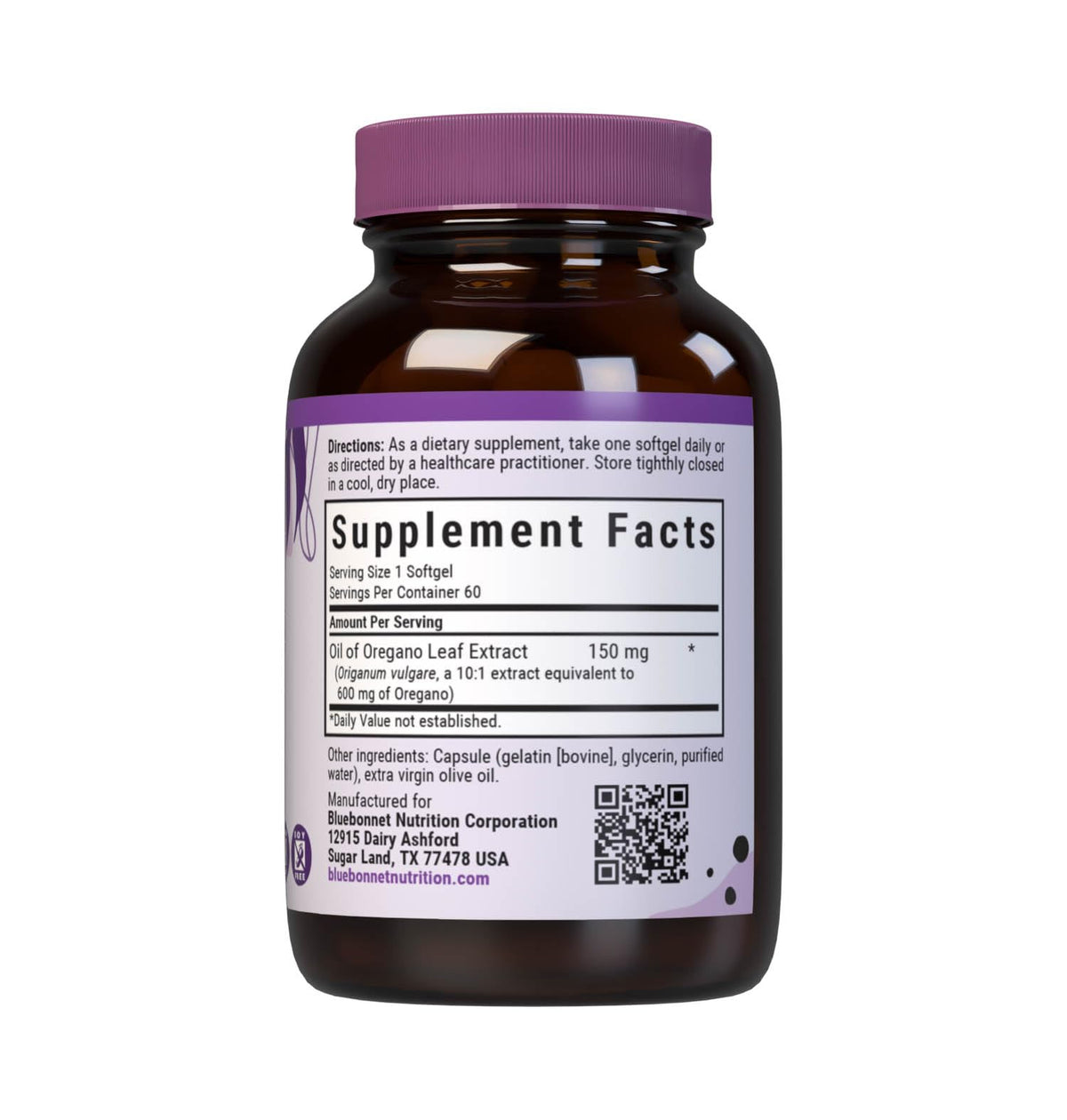 Bluebonnet Nutrition Oil of Oregano Leaf Extract β 60 Count