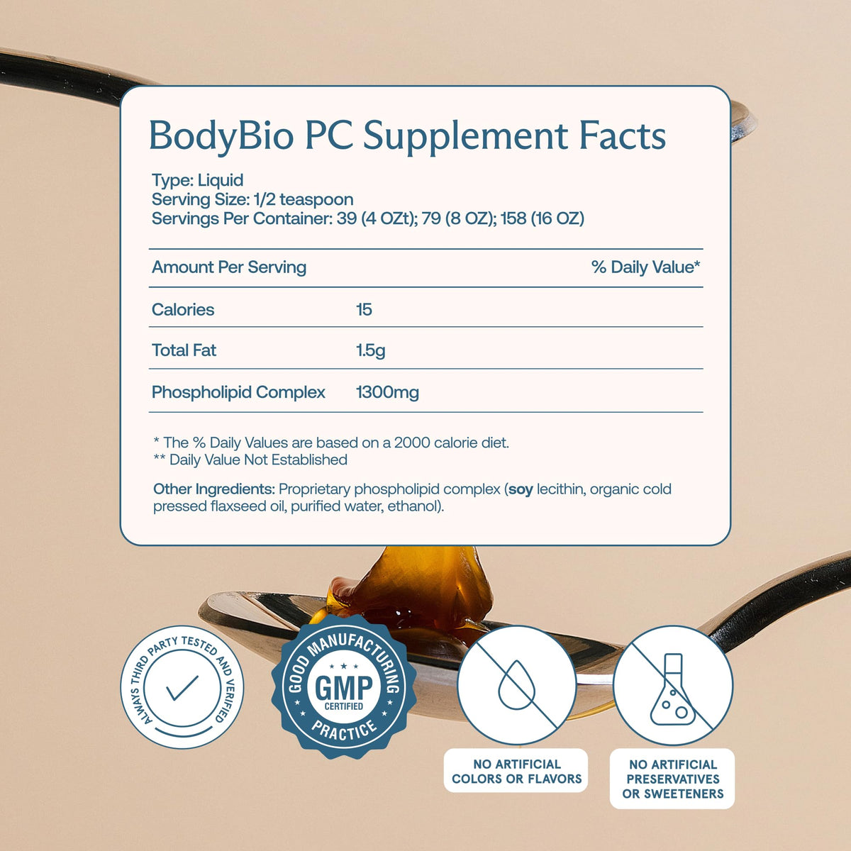 BodyBio PC β Phosphatidylcholine for Brain Health, Cognitive Function & Gentle Daily Detox