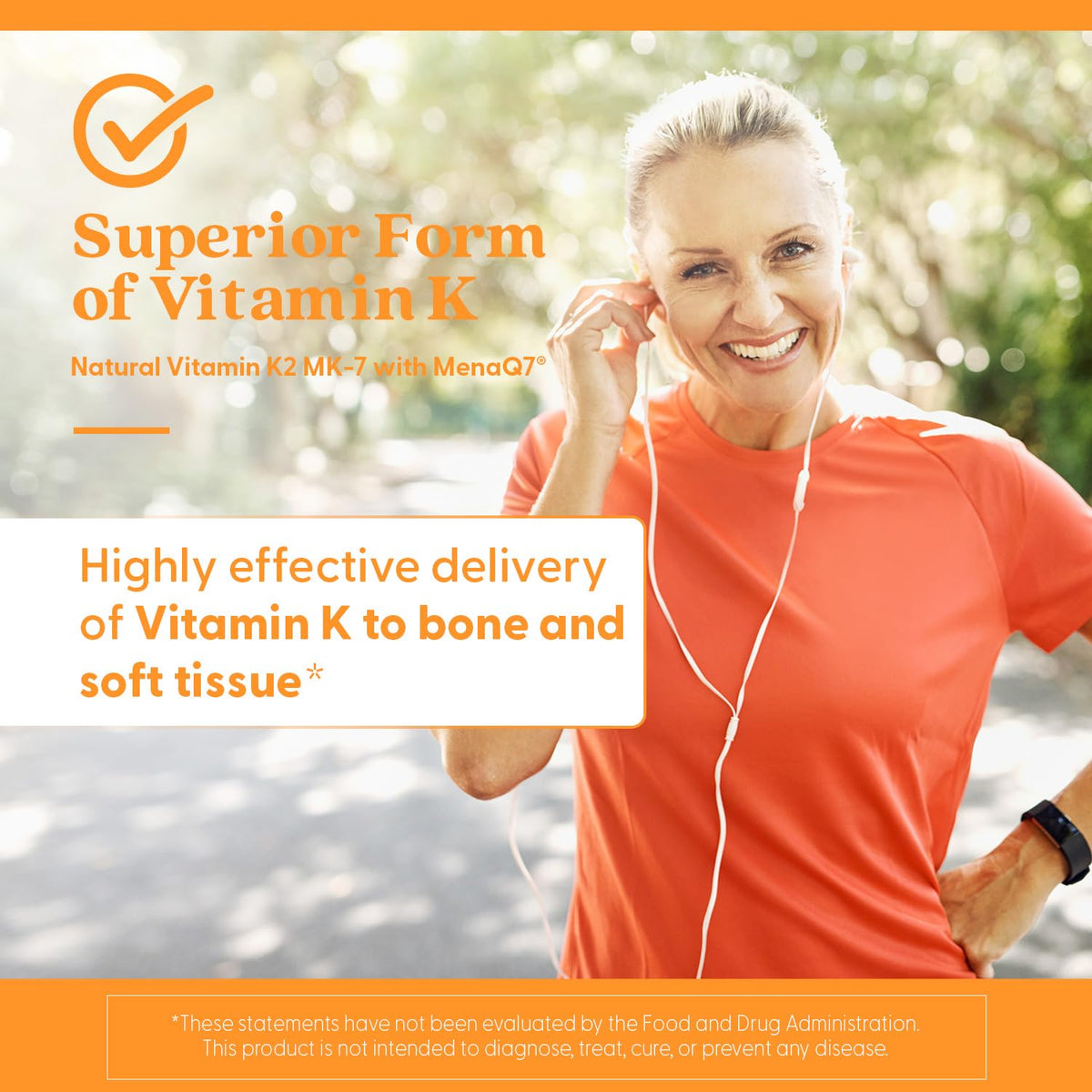 Doctors Best Vitamin K2 MK-7 (MenaQ7) – 60 كبسولة نباتية – لدعم العظام والأنسجة