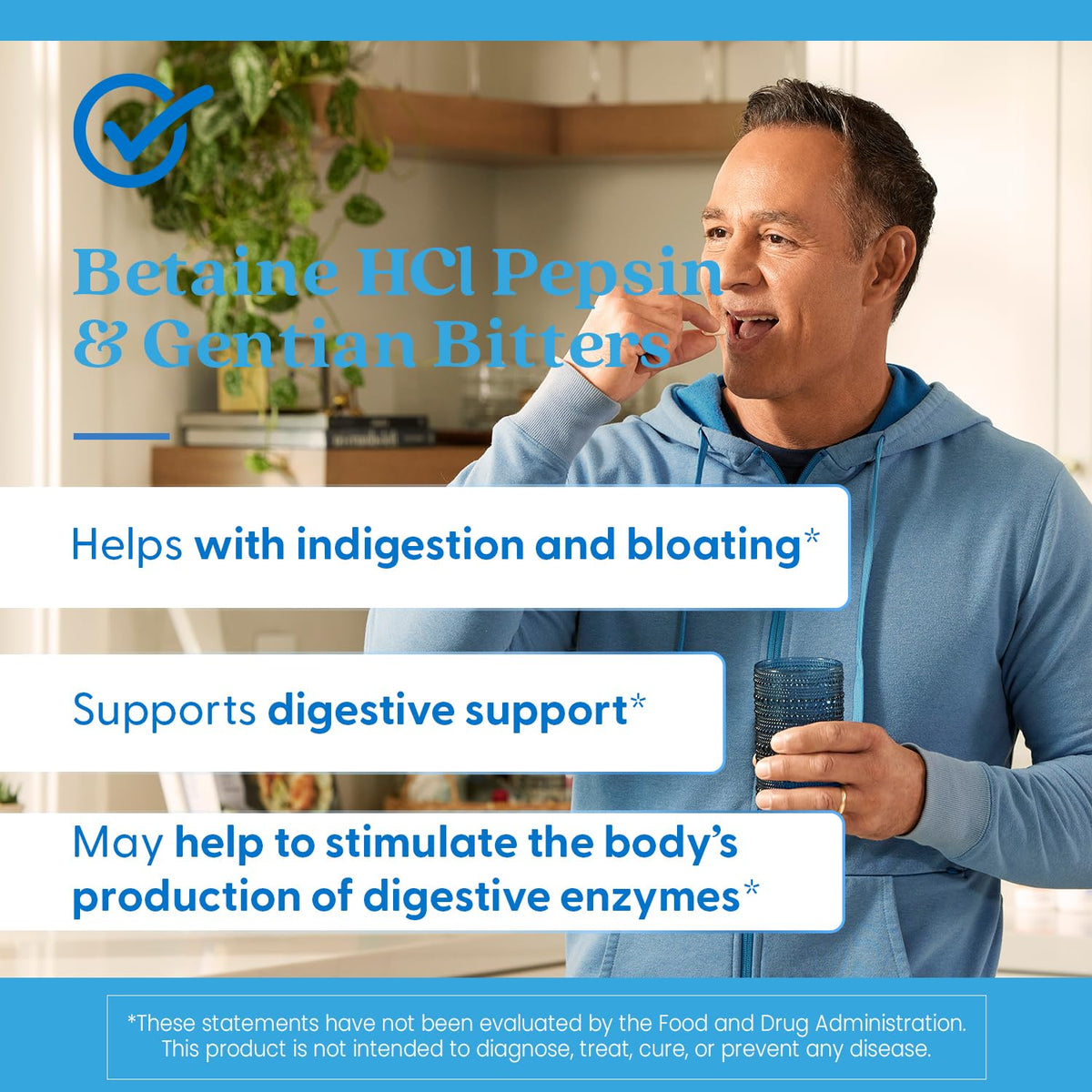 Doctor's Best Betaine HCl Pepsin & Gentian Bitters – الإنزيمات الهاضمة، 120 كبسولة، غير معدلة وراثيًا، خالي من الغلوتين | النسخة الأصلية