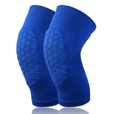 Breathable Compression Knee Sleeves with Honeycomb Anti-Collision Support - Adjustable Fit