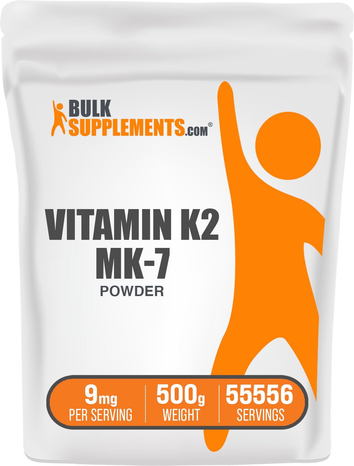BulkSupplements Vitamin K2 Powder MK-7 β 9 mg/Serving, 500 g