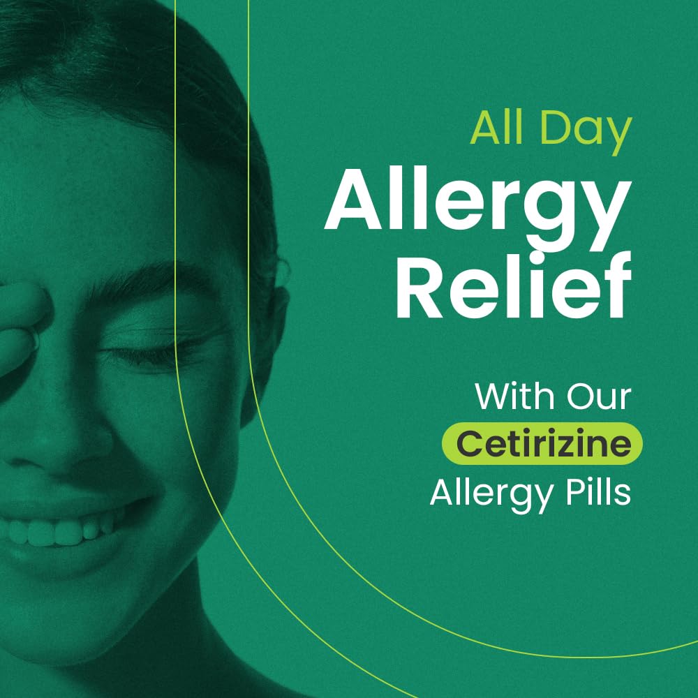 C'rcle Cetirizina HCL 10mg 365 Compresse — Sollievo dalle allergie per 24 ore senza sonnolenza