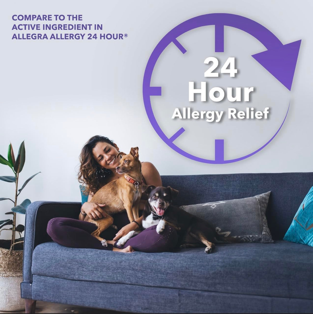 Camber Non-Drowsy Fexofenadine Antihistamine – Indoor & Outdoor Allergy Relief Tablets (30-Count)