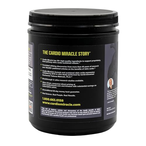 Integratore di ossido nitrico Cardio Miracle — Barbabietola e L-Arginina per la circolazione e l'energia