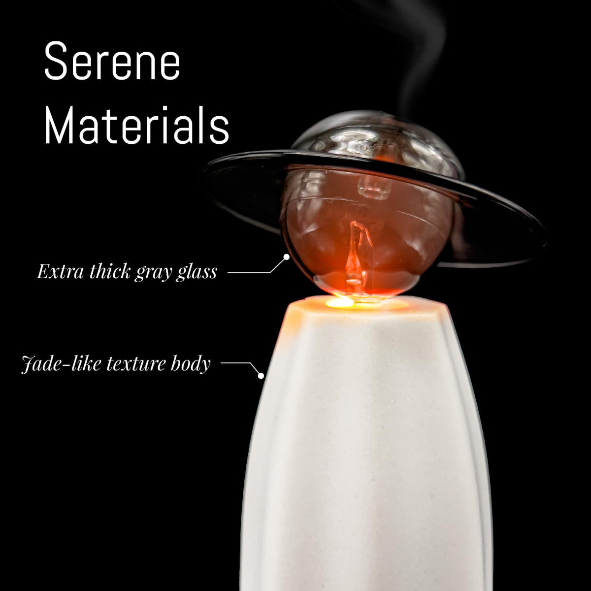 CHEZARTEMIS Scarecrow Glass Essential Oil Diffuser β Waterless, Rechargeable & Quiet