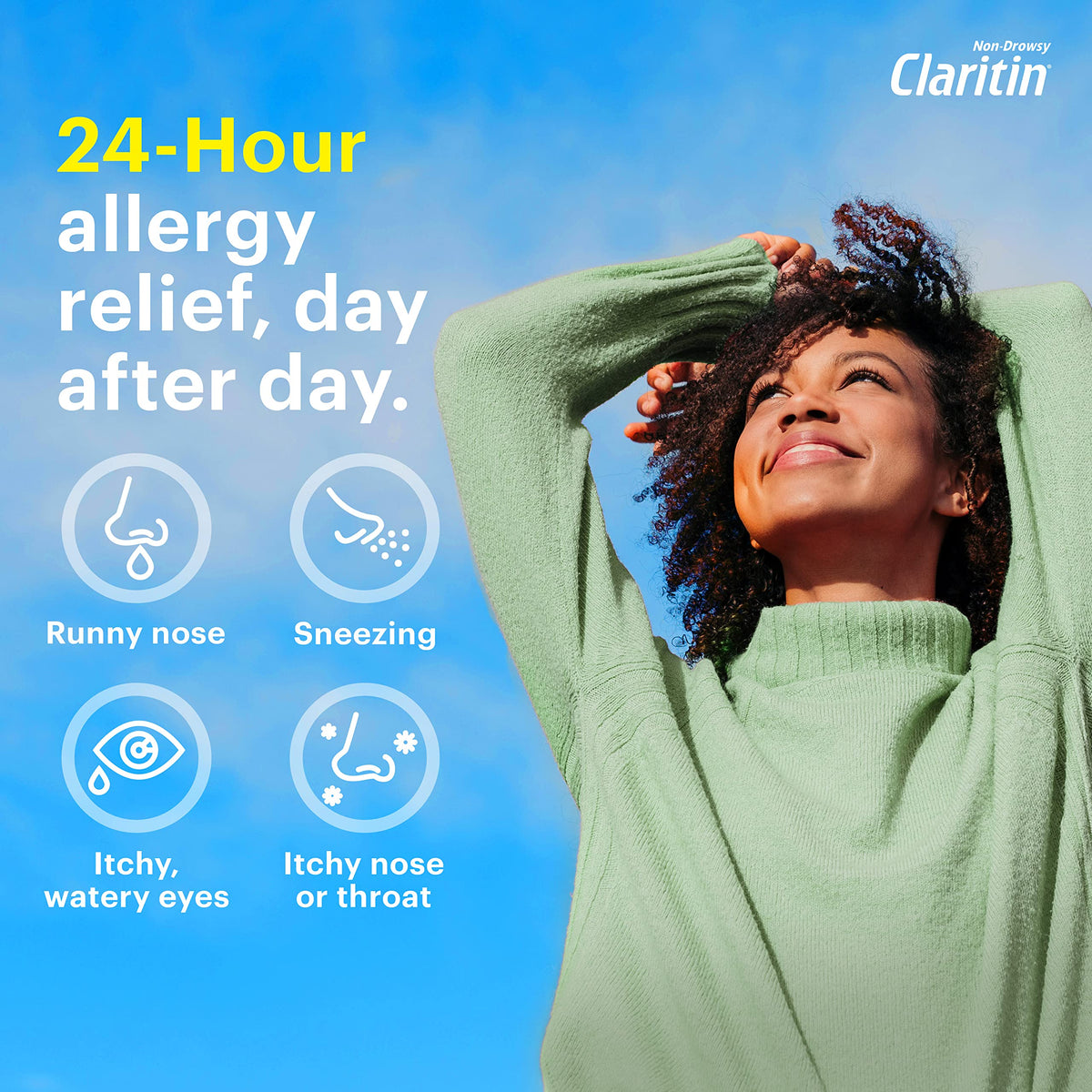 Claritin Liqui-Gels 24-Hour Allergy Relief | Non-Drowsy Loratadine Capsules (60 Count)
