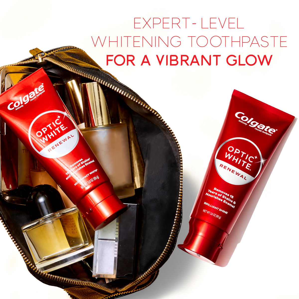 Colgate Optic White Renewal 3-Pack Toothpaste β Whitening, 3.0 oz