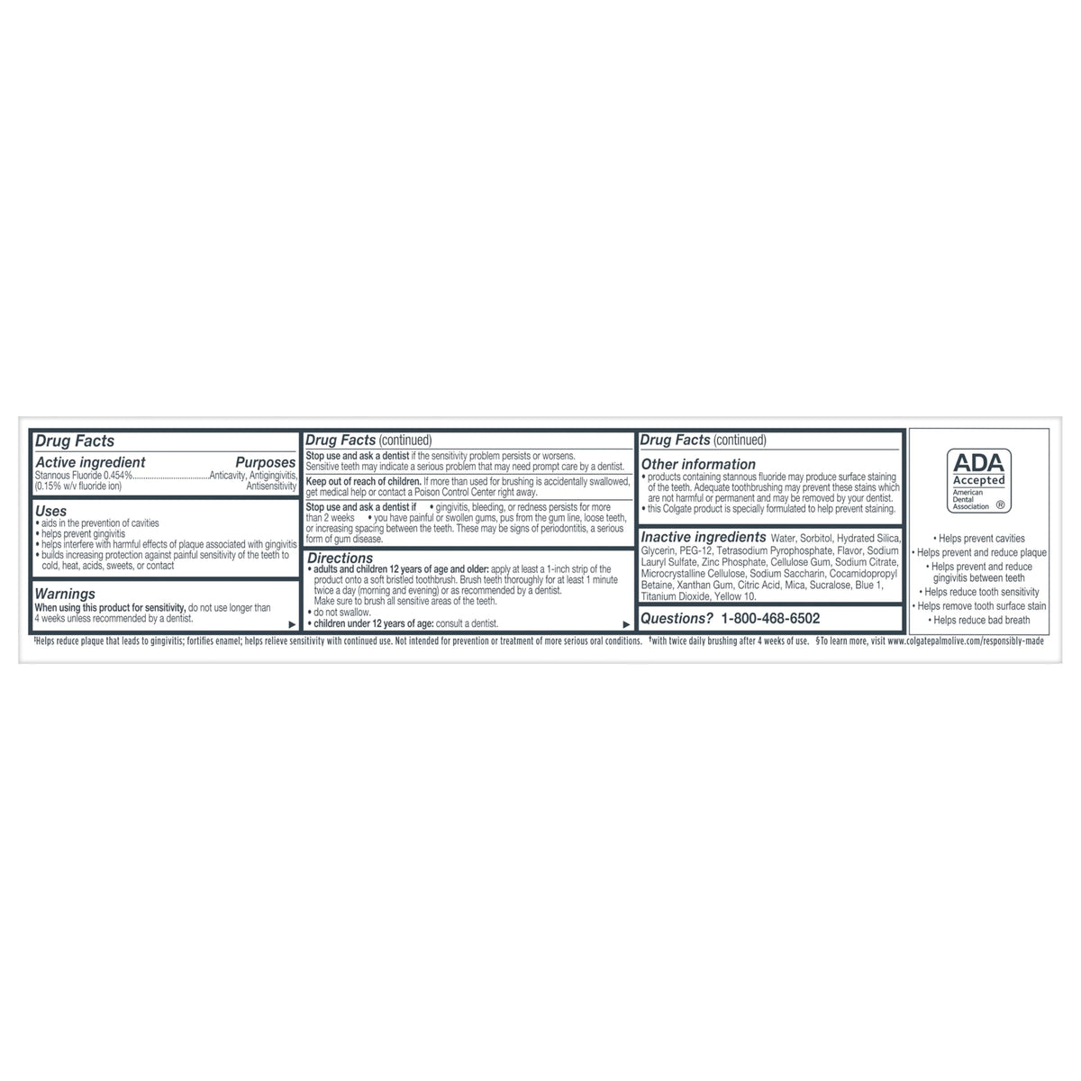 Colgate Total Whitening + Fresh Boost Toothpaste Gel - 5.1 oz | 10 Benefits