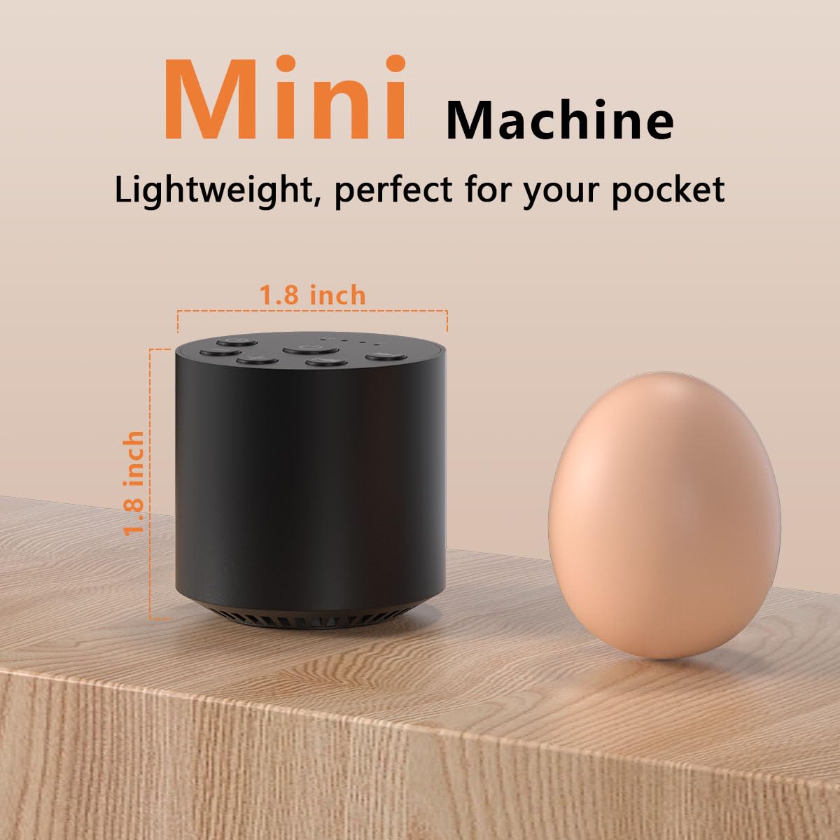 Macchina del Suono Portatile con Rumore Colorato per il Sonno e Rumore Bianco – 30 Suoni, 32 Livelli di Volume, 4 Timer, per Viaggi e Casa