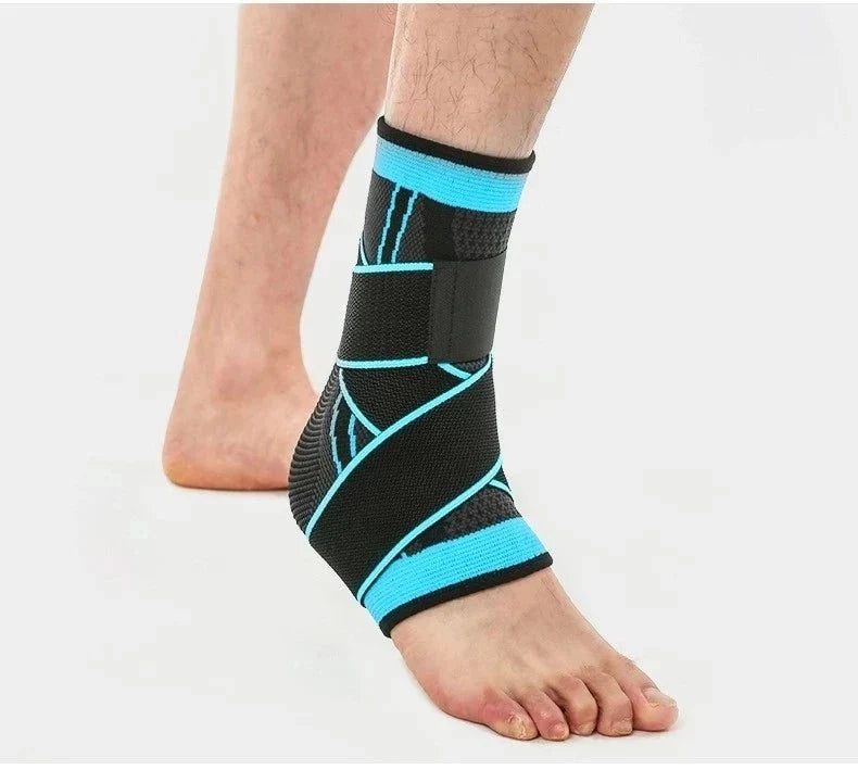 Compression Ankle Support Brace - Adjustable Ankle Straps for Gym & Sports Protection