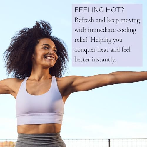 Cooling Body Spray with Menthol and Lavender Vanilla Scent β 2.7 oz | Immediate Heat Relief | TSA Approved | Gluten Free | Vegan | Paraben Free
