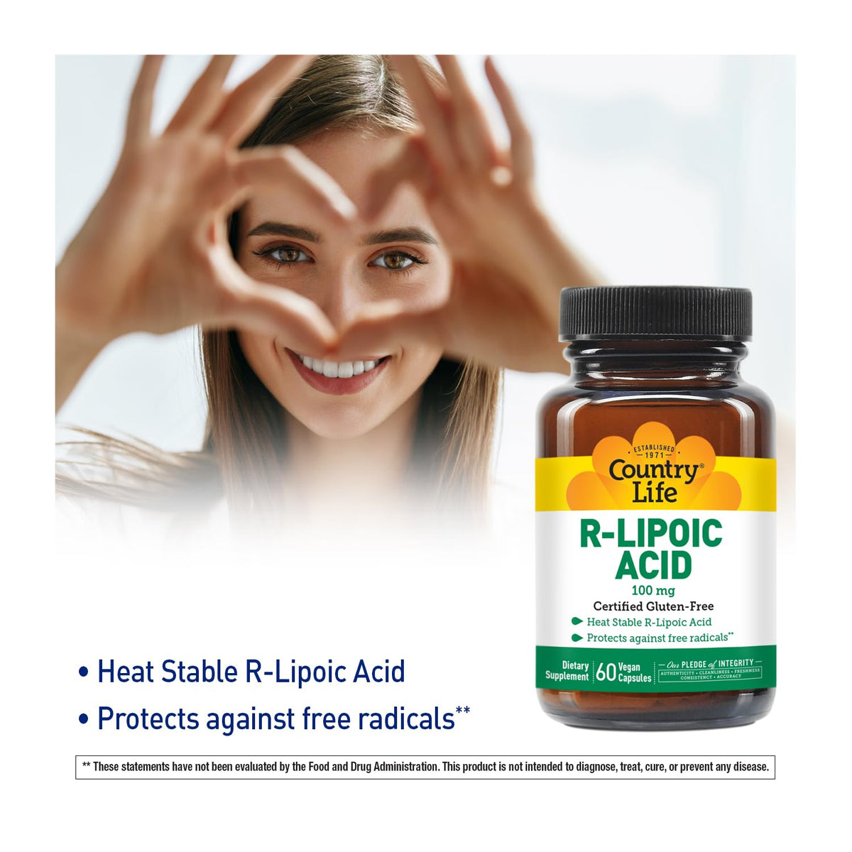 Country Life R-Alpha Lipoic Acid Complex 300mg - حمض ألفا ليبويك 270 ملجم وحمض R-ليبويك 30 ملجم - دعم مضادات الأكسدة