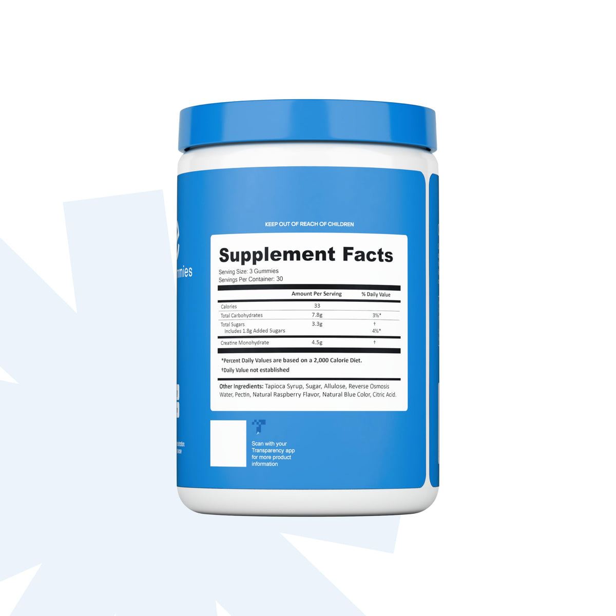 Create Creatine Monohydrate Gummies β 1.5g per Gummy, Vegan, Anti-Melting