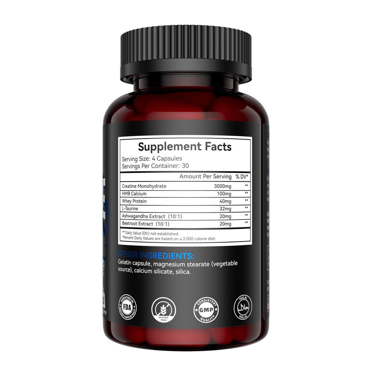 Deepure Micronized Creatine Monohydrate Capsules 5G (5000mg) - Strength & Muscle Growth | 120 Counts