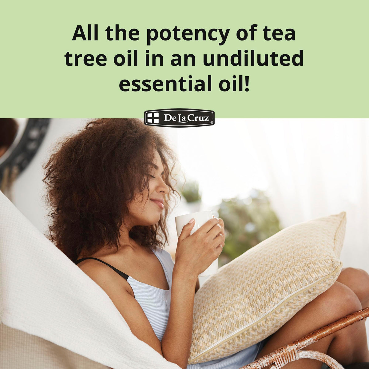 De La Cruz 100% Pure Australian Tea Tree Essential Oil - Steam Distilled for Aromatherapy - 1 FL OZ (3 Bottles)