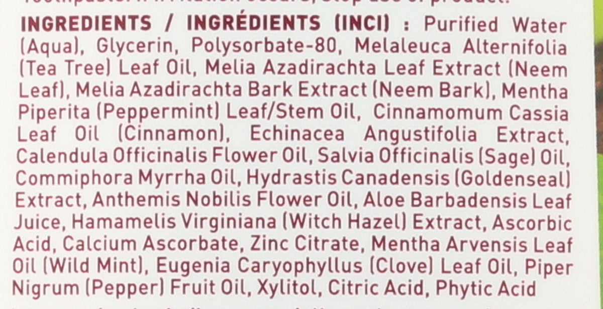 Desert Essence Alcohol-Free Mouthwash with Tea Tree Oil & Aloe – Sugar-Free, Cinnamint, 16oz | Vegan, Non-GMO