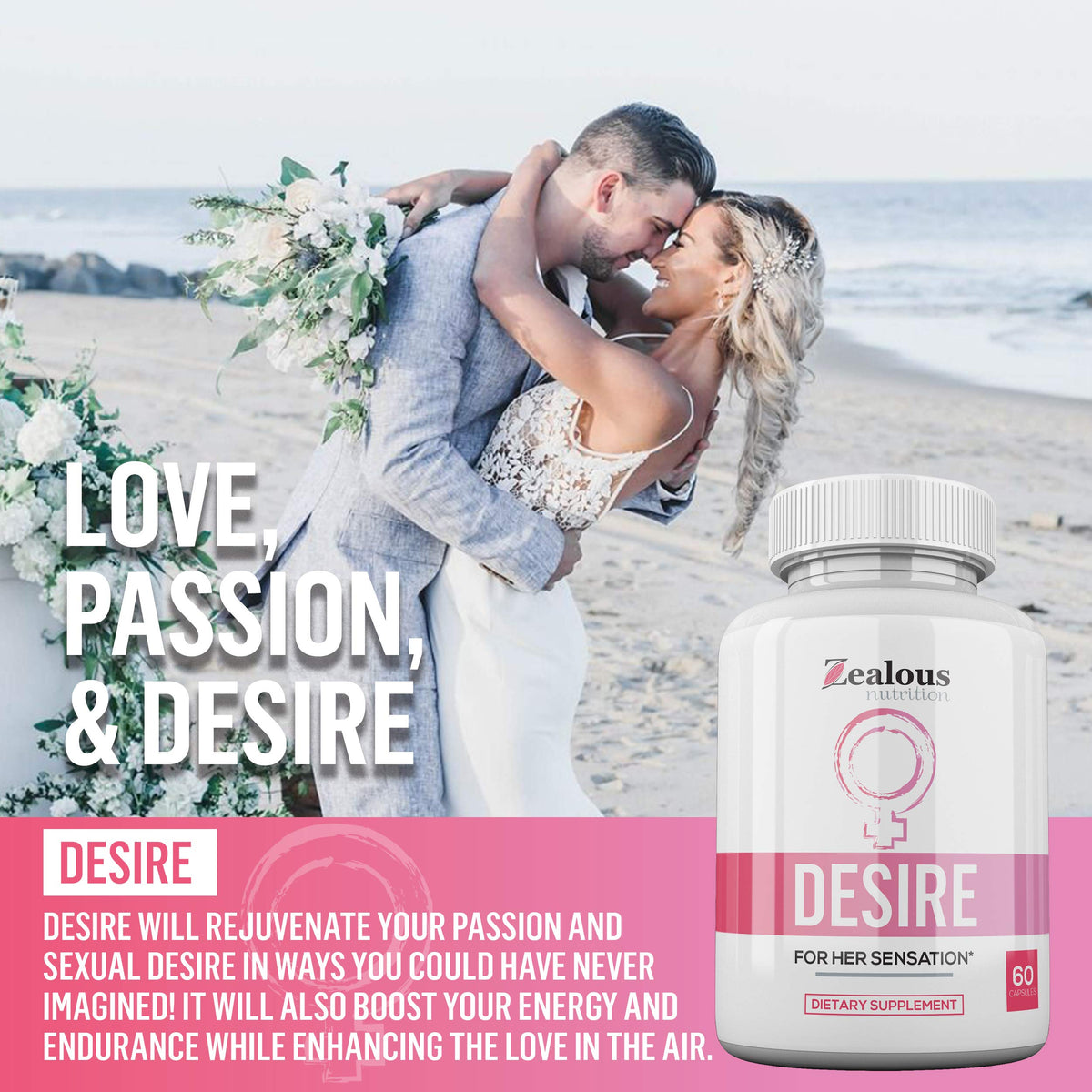 Desire Female Libido Booster β #1 Rated Womenβs Libido Pills (1 Pack)