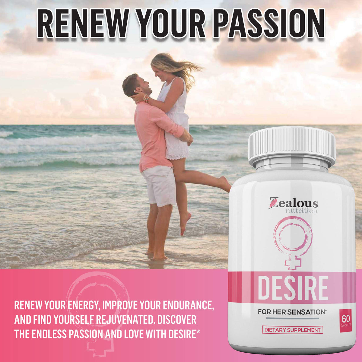 Desire Female Libido Booster β #1 Rated Womenβs Libido Pills (1 Pack)