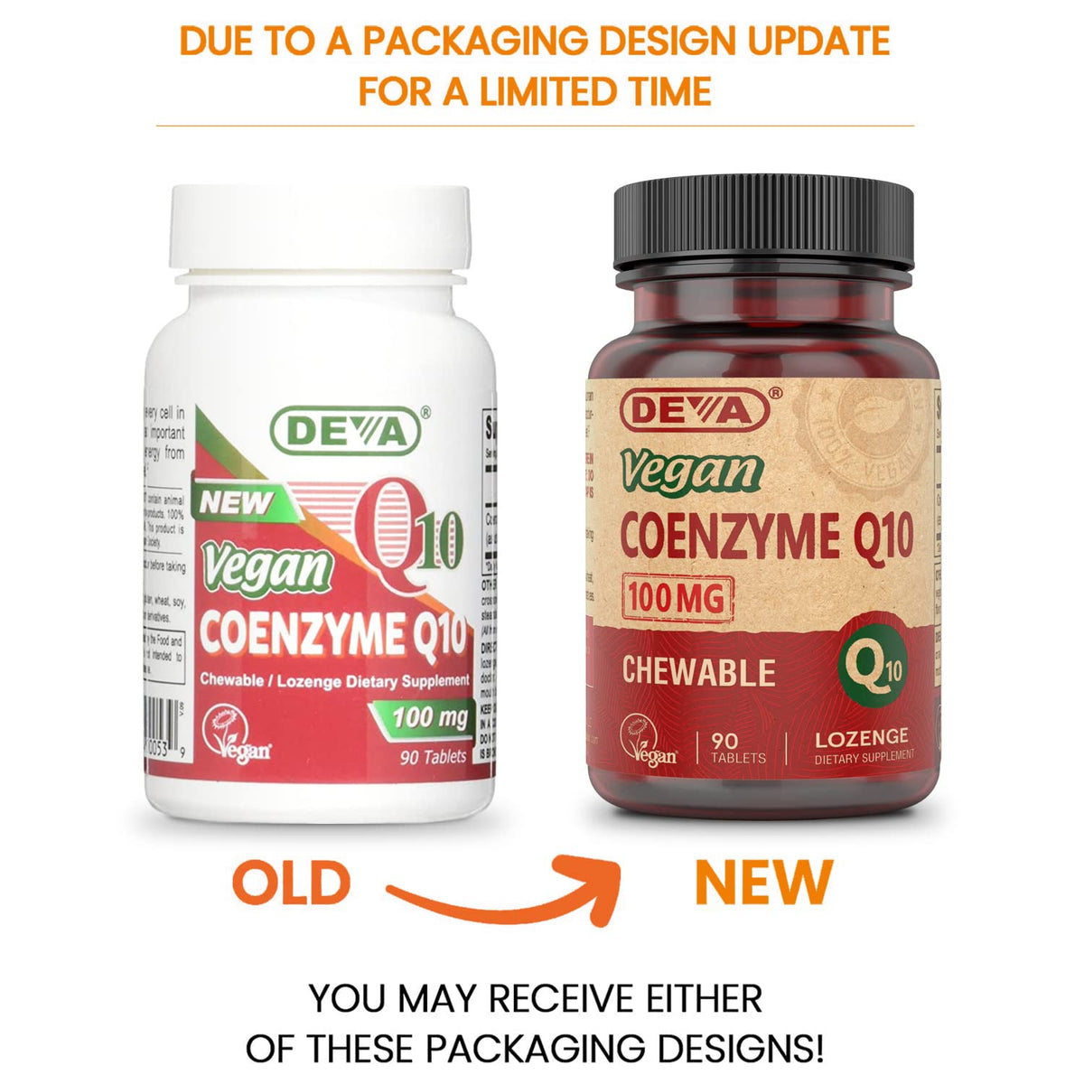 DEVA Vegan CoQ10 100mg β 90 Chewable Tablets (Pack of 1)