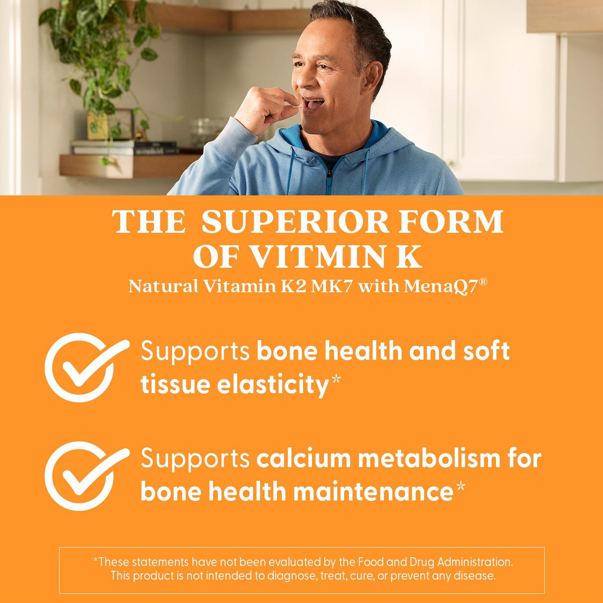 Doctor's Best Vitamin K2 MK-7 with MenaQ7 - 100 ميكروجرام، 60 كبسولة نباتية