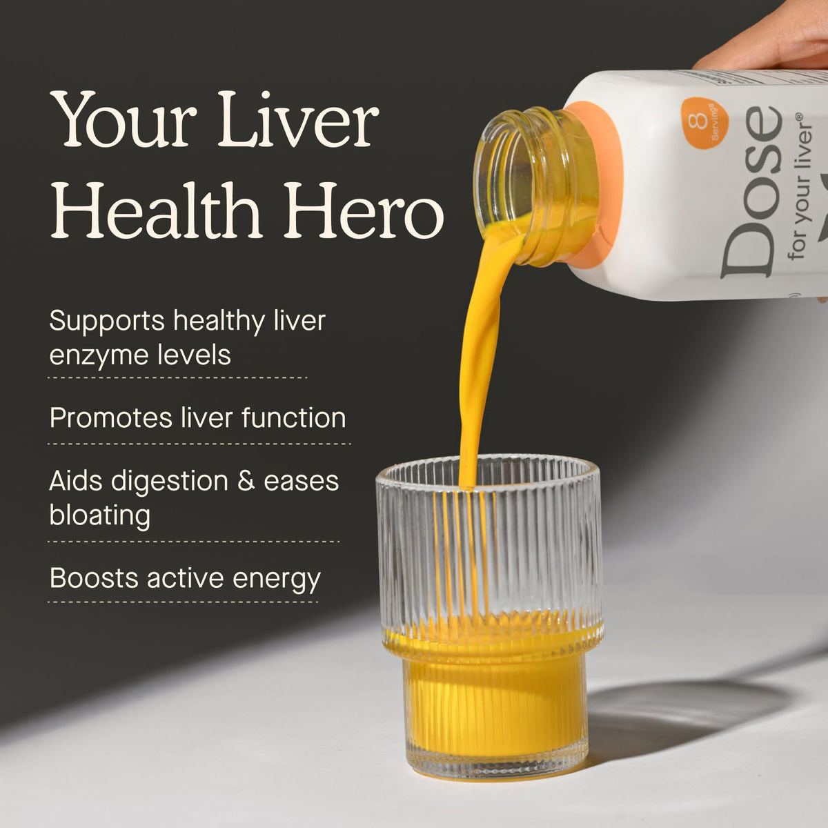 Dose for Your Liver Cleanse Detox & Repair β Organic Milk Thistle Turmeric Blend, 16oz Bottle, 3 Pack