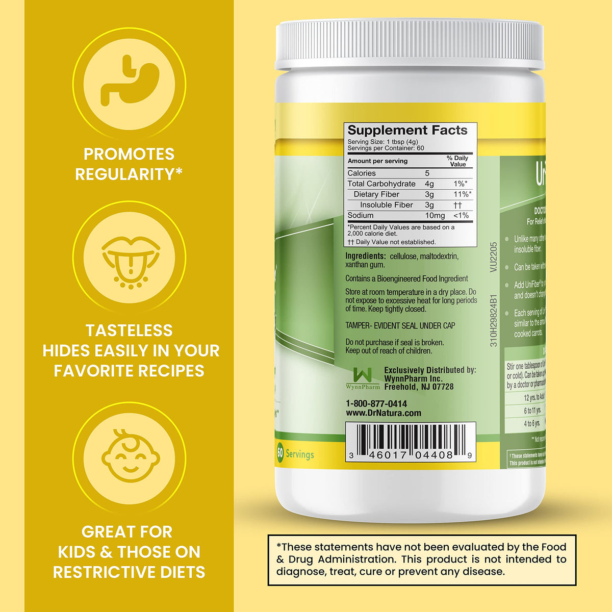 Dr. Natura® Unifiber, Natural Fiber Supplement, 8.4-Ounce