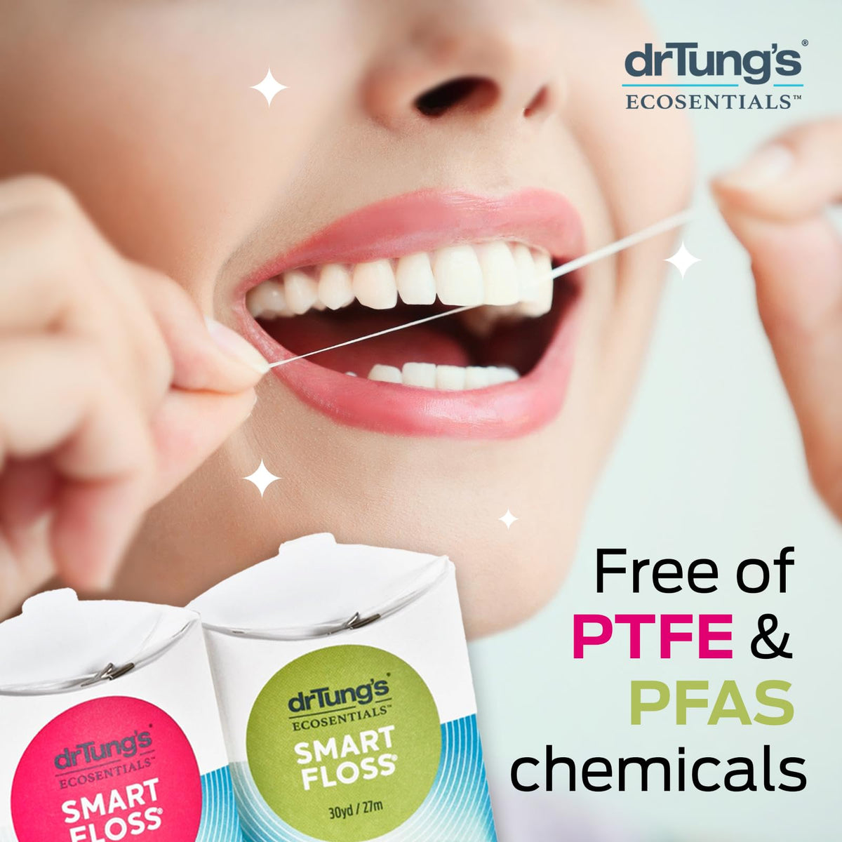 DrTung's Smart Floss – Natural, PTFE & PFAS Free, BPA Free, Cardamom Flavor