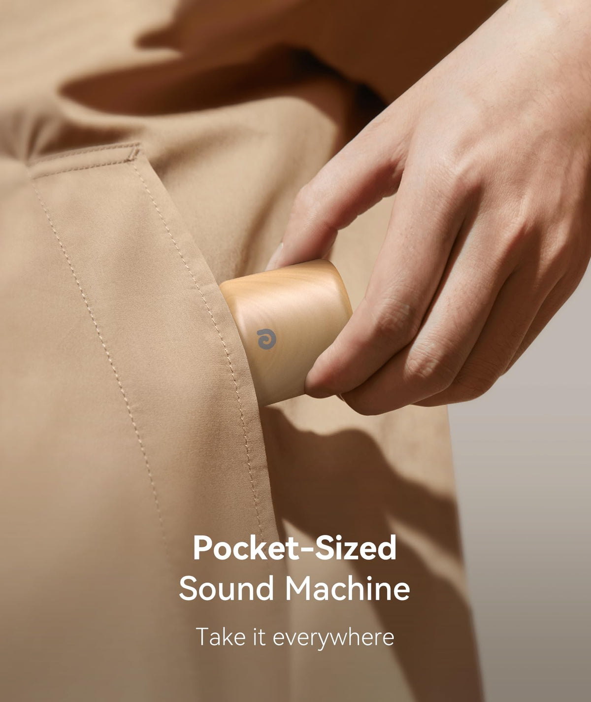Dreamegg Pocket Sleep Sound Machine β Travel-Size, 16 Sounds, 1000mAh Battery, USB-C
