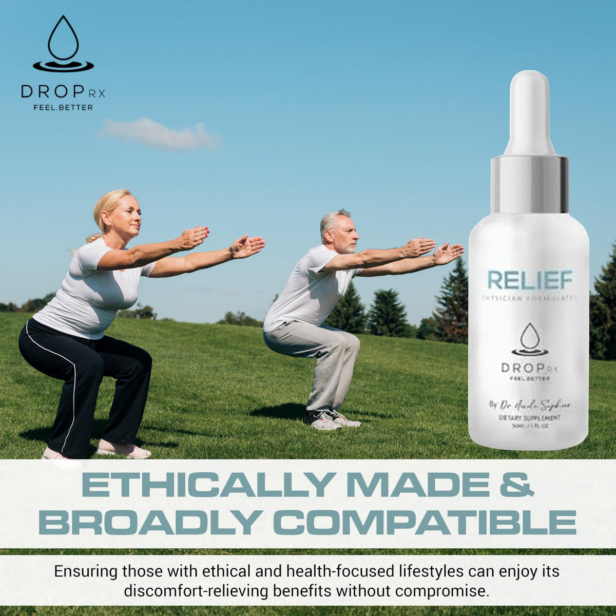 DropRx Relief by Dr. Nicole Saphier - مخلب الشيطان والزنجبيل العضوي (2 أوقية)